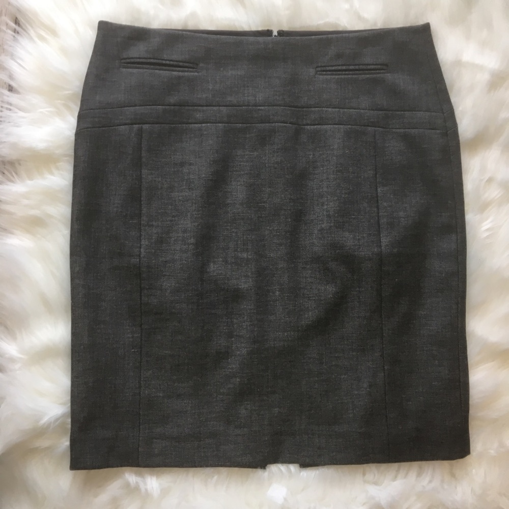 Express Classic Gray Pencil Skirt Size 2 EUC